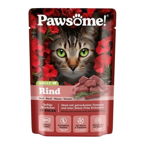 Pawsome Pawsome Adult Rind - wołowina saszetka 85g