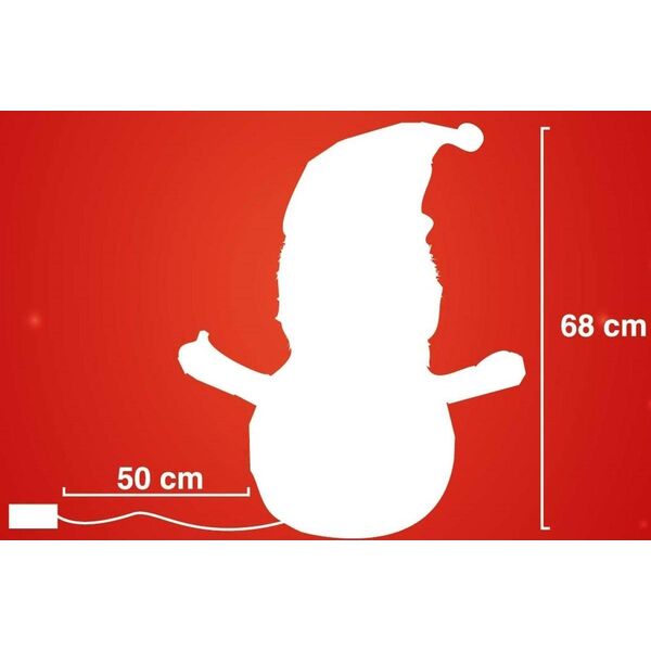 Dekoracja świąteczna Christmas decoration mikołaj