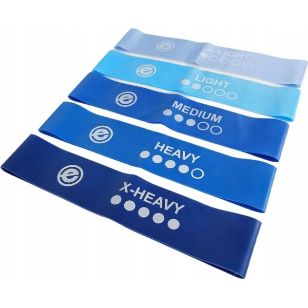 ENERO FIT ZESTAW 5 GUM DO ĆWICZEŃ TPE BLUE BAND ENERO FIT