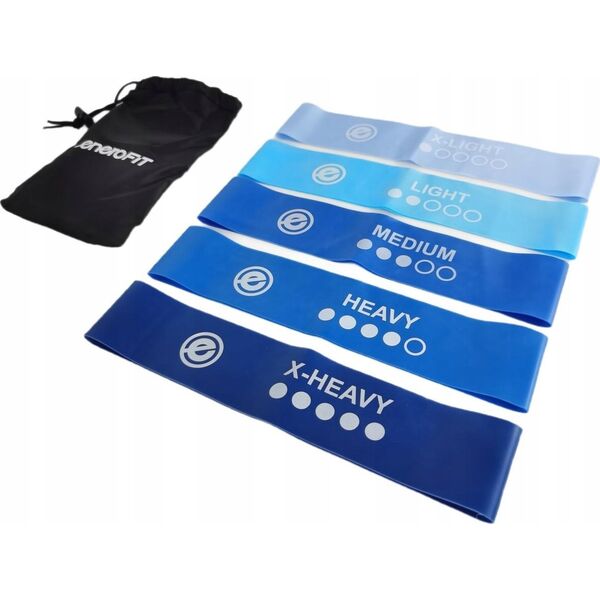 ENERO FIT ZESTAW 5 GUM DO ĆWICZEŃ TPE BLUE BAND ENERO FIT