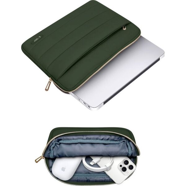 Etui Tech-Protect TECH-PROTECT PUFFY LAPTOP 13-14 ARMY GREEN
