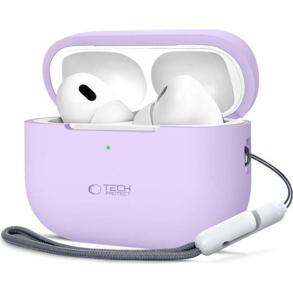 Tech-Protect Etui APPLE AIRPODS PRO 1 / 2 Tech-Protect Silicone lawendowe