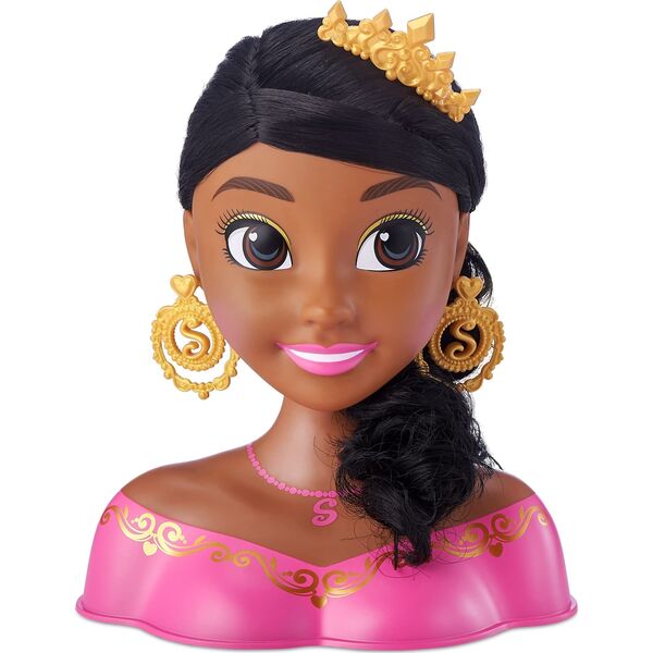 Sparkle Girlz SPARKLE GIRLZ styling head, dark haired doll, 100499