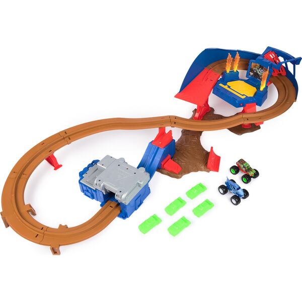 Monster Jam MONSTER JAM launch track with two vehicles Supercharge Speedway, 6071089
