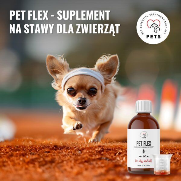 Pets PET FLEX  Preparat na stawy i mobilność dla zwierząt 500ml
