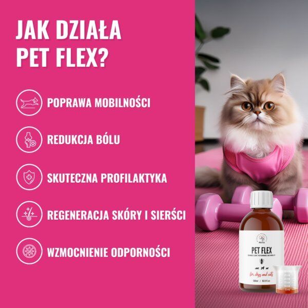 Pets PET FLEX  Preparat na stawy i mobilność dla zwierząt 500ml