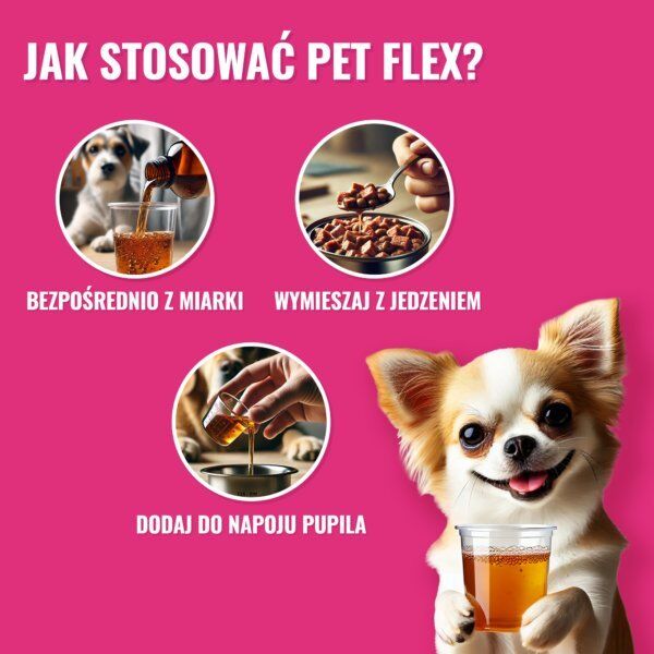 Pets PET FLEX  Preparat na stawy i mobilność dla zwierząt 500ml
