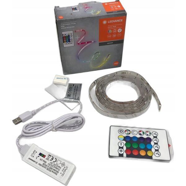 Taśma LED Ledvance FLEXAUDIO TV 2M RGB USB VR RC