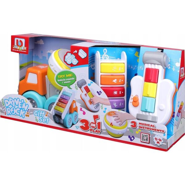 BB JUNIOR BB JUNIOR gift set - truck with musical instruments Drive 'N Rock, 16-89034