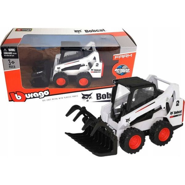 Bburago BBURAGO 10cm construction vehicle Bobcat, assort., 18-31800