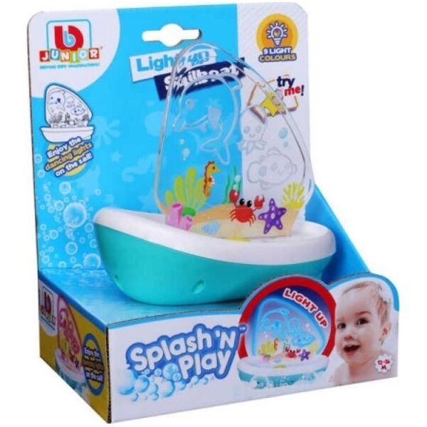 BB JUNIOR BB JUNIOR bath toy Splash 'N Play Light Up Sailboat, 16-89022