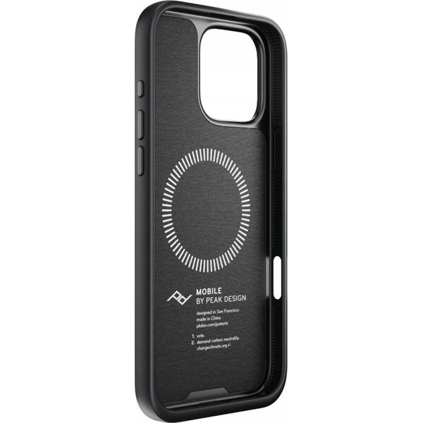 Peak Design Peak Design case Apple iPhone 16 Pro Max Mobile Everyday Fabric Case, charcoal