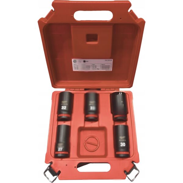 Milwaukee Set of impact heads (extended) 3/4" 5 pcs. (27,30,32,33,36mm) Milwaukee