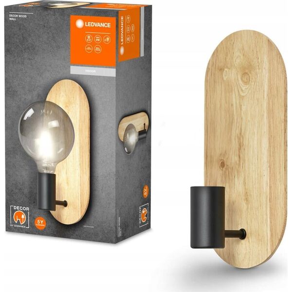 Kinkiet Ledvance LUMINAIRE DECOR WOOD WALL BK WD E27
