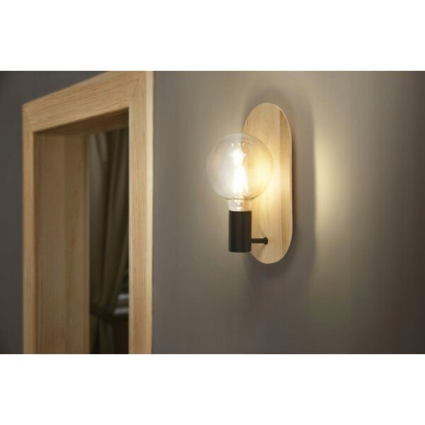 Kinkiet Ledvance LUMINAIRE DECOR WOOD WALL BK WD E27