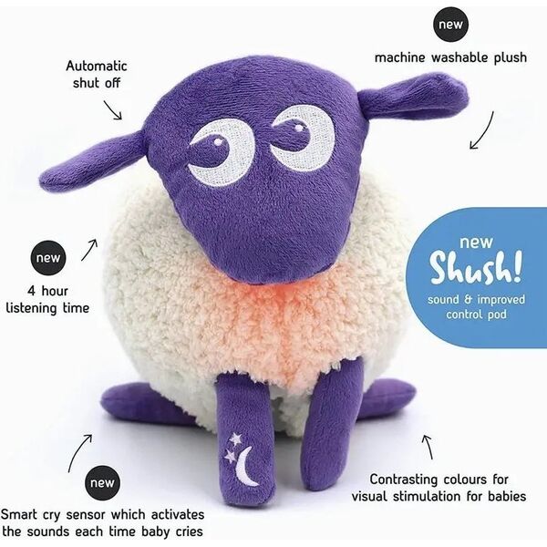 Sweet dreamers SWEET DREAMERS ewan sheep with sound sensor Deluxe Purple