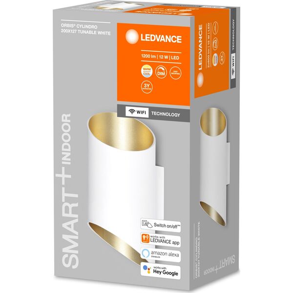 Kinkiet Ledvance SMART ORBIS WALL LAMP CYLINDRO WH. 2X5W