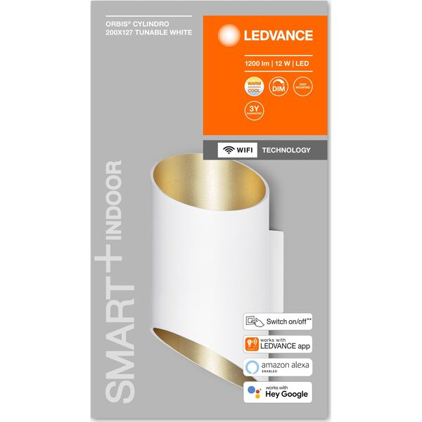 Kinkiet Ledvance SMART ORBIS WALL LAMP CYLINDRO WH. 2X5W