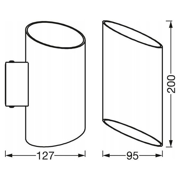 Kinkiet Ledvance SMART ORBIS WALL LAMP CYLINDRO WH. 2X5W