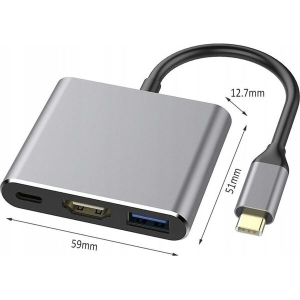 Adapter USB Platinet Platinet adapter Multimedia 3in1 (45984)