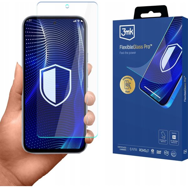 Google Pixel 8a - 3mk FlexibleGlass Pro screen protector for the display