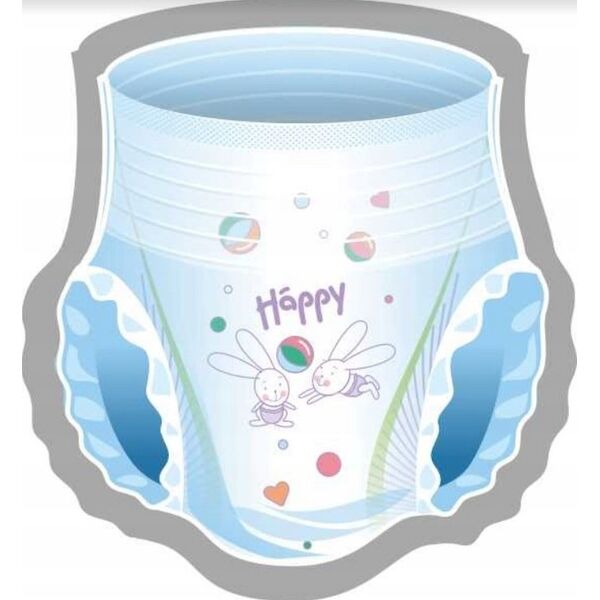 Happy Pieluchomajtki HAPPY pants-diapers MAXI, 4 size, 8-14 kg, 44 pcs.