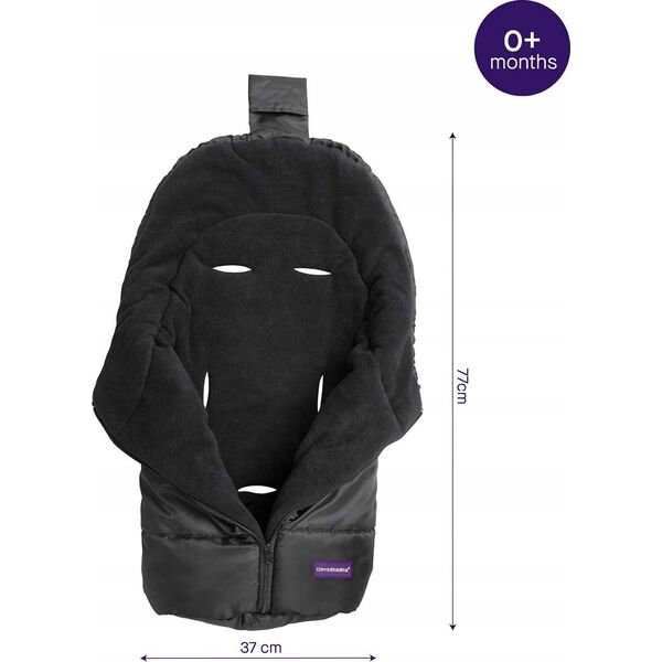 Clevamama CLEVAMAMA universal footmuff, black, 3605