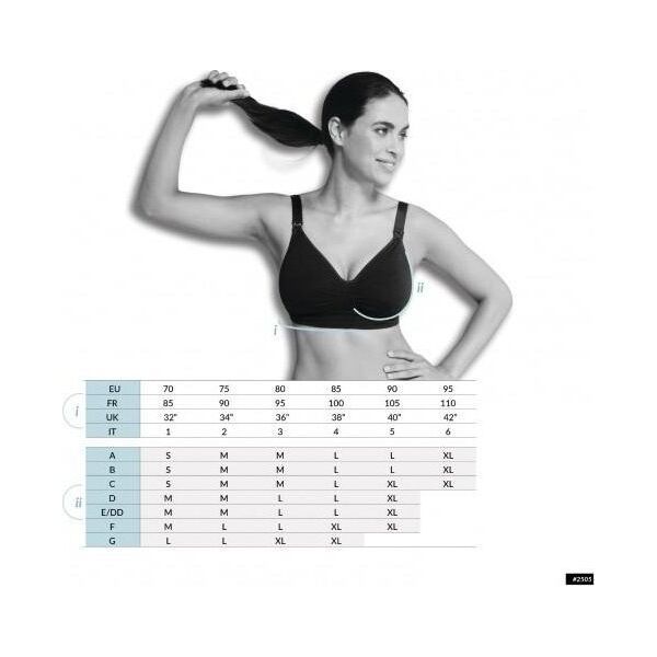 Carriwell CARRIWELL crossover sleeping nursing bra Black M 2511