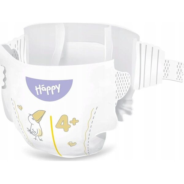Happy Pieluchy HAPPY Maxi Plus (9-15kg) diapers 56pcs, size 4+ NEW, BB-054-LX56-W01