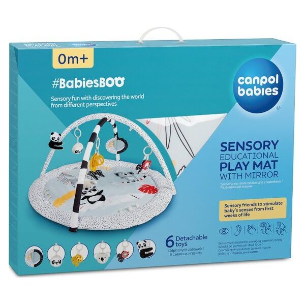 Canpol CANPOL BABIES sensory educational play mat with mirror BabiesBoo, 68/092