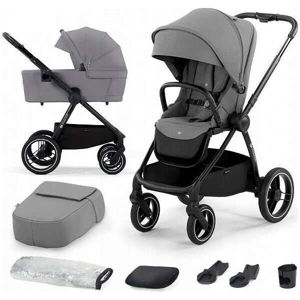 Wózek KinderKraft KINDERKRAFT stroller pushchair 2in1 NEA 2in1 platinium grey, KSNEA000GRY2000