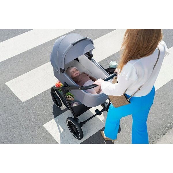 Wózek KinderKraft KINDERKRAFT stroller pushchair 2in1 NEA 2in1 platinium grey, KSNEA000GRY2000