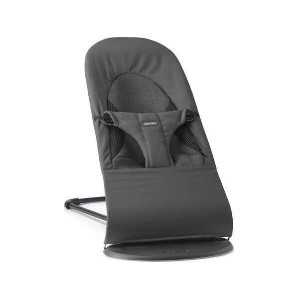 BabyBjorn BABYBJORN Bouncer Balance Soft, Woven/Jersey Tri Fabric, Dark Grey, 005021