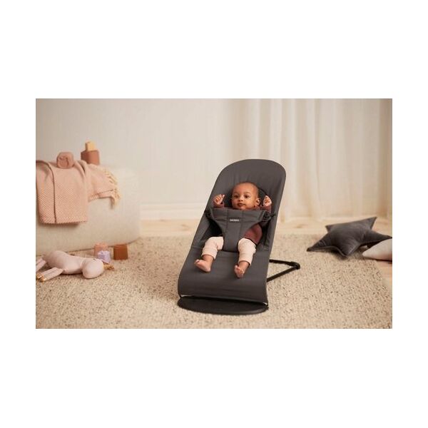 BabyBjorn BABYBJORN Bouncer Balance Soft, Woven/Jersey Tri Fabric, Dark Grey, 005021