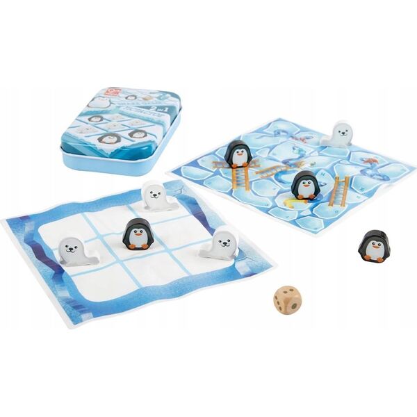 Hape HAPE 2 in 1 games Tic Tac Toe/ Snakes & Ladders, E0478A