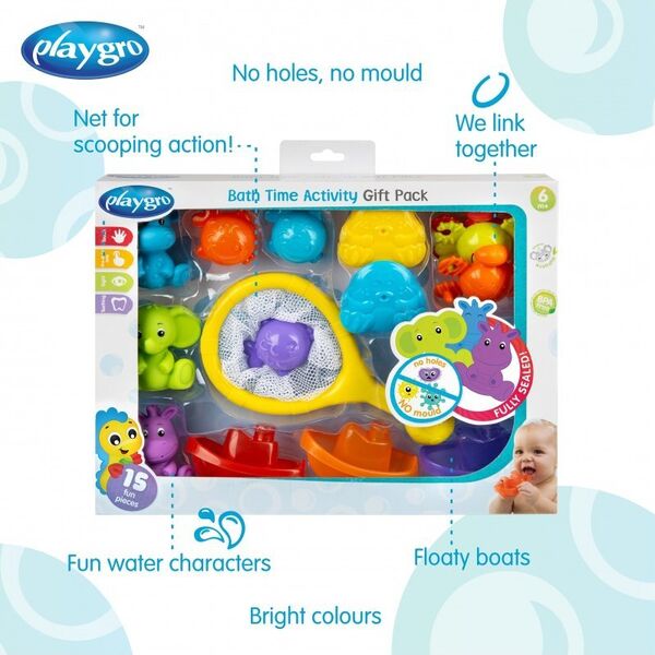 Playgro PLAYGRO bath toys, fully sealed, 0188413