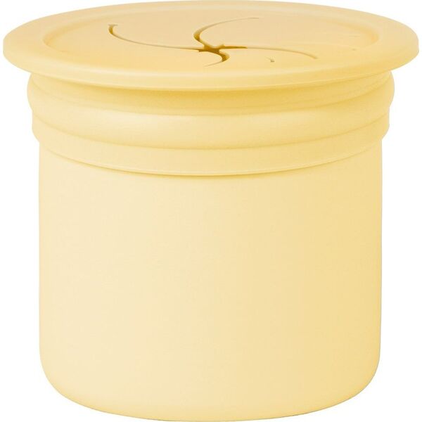 MINIKOIOI MINIKOIOI mini cup SIP+SNACK 2in1, 6m+, Mellow Yellow/Powder Grey, 101260006