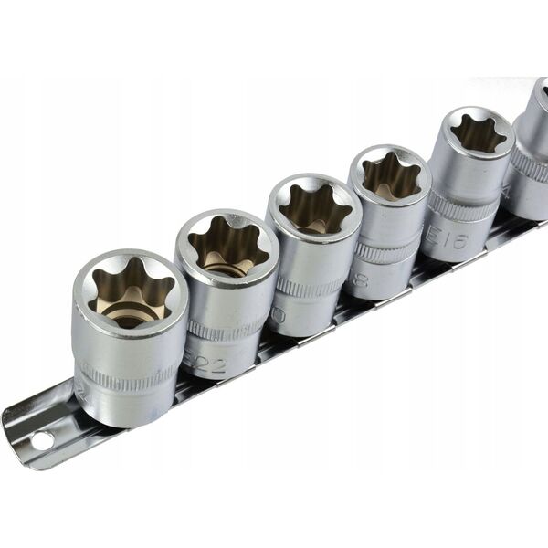 Geko Komplet 10el nasadek torx 1/2"E 10-24 GEKO PROFI G10160