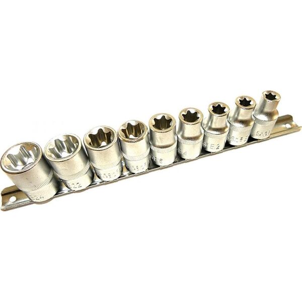 Geko Komplet 10el nasadek torx 1/2"E 10-24 GEKO PROFI G10160