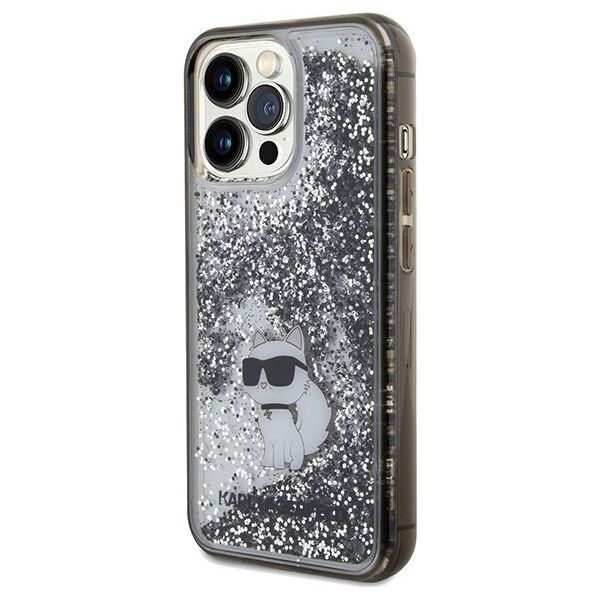 Karl Lagerfeld Karl Lagerfeld KLHCP13XLKCNSK iPhone 13 Pro Max 6.7" transparent hardcase Liquid Glitter Choupette