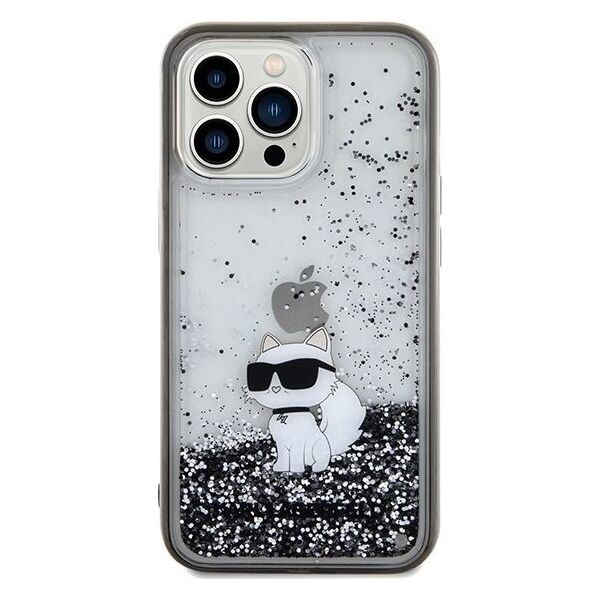 Karl Lagerfeld Karl Lagerfeld KLHCP13XLKCNSK iPhone 13 Pro Max 6.7" transparent hardcase Liquid Glitter Choupette