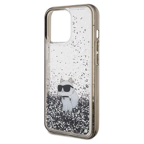 Karl Lagerfeld Karl Lagerfeld KLHCP13XLKCNSK iPhone 13 Pro Max 6.7" transparent hardcase Liquid Glitter Choupette