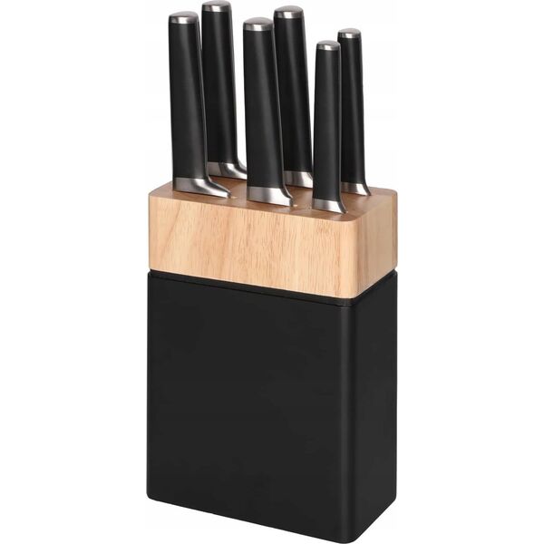Maku Maku Kitchen Life Safety peilių rinkinys su stovu 7 vnt.
