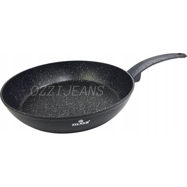 Patelnia Zilner PATELNIA 26CM Z POWŁOKĄ MARMUROWĄ I DNEM FULL INDUCTION ZILNER ZL-564