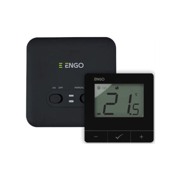 Engo Engo internetowy, bezprzewodowy regulator temperatury Wi-Fi E20i-B, czarny E20I-B