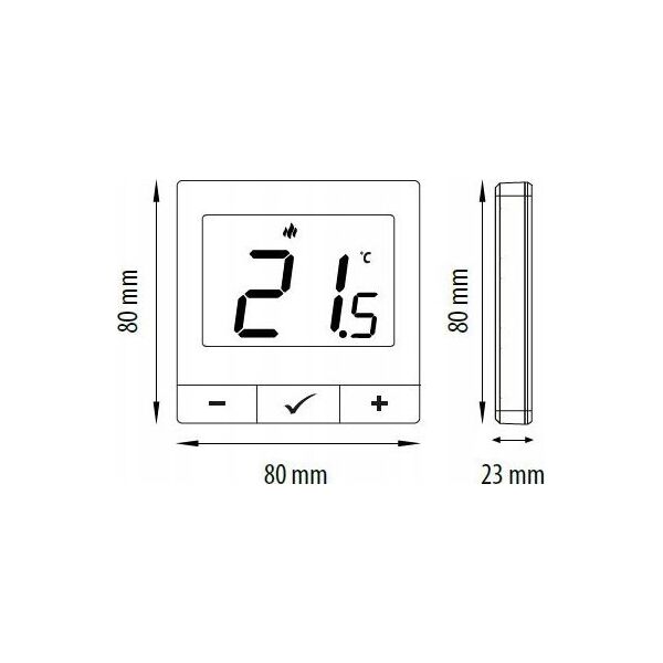 Engo Engo natynkowy, internetowy regulator temperatury ZigBee/868 MHz zasilany sieciowo 230V, czarny E25-230B