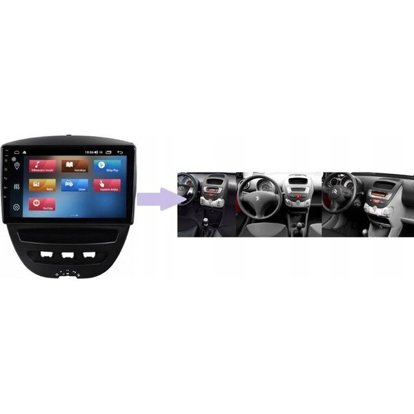 Radio samochodowe RADIO NAWIGACJA GPS CITROEN C1 2005-2014 ANDROID