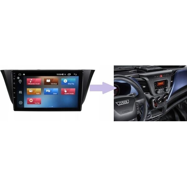 Radio samochodowe RADIO NAWIGACJA GPS IVECO DAILY 2014+ ANDROID