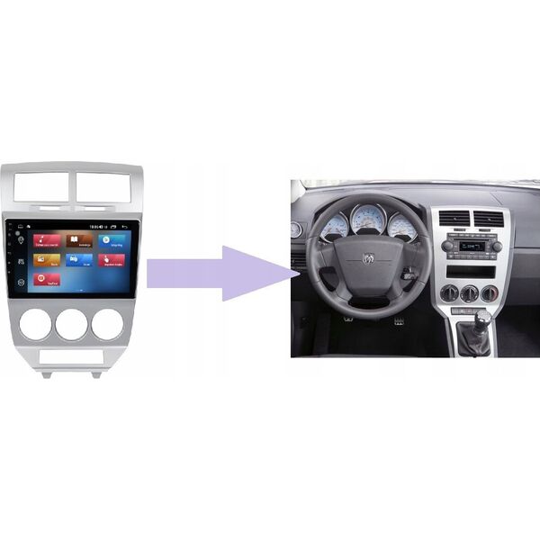 Radio samochodowe RADIO NAWIGACJA GPS DODGE CALIBER 2006-11 ANDROID