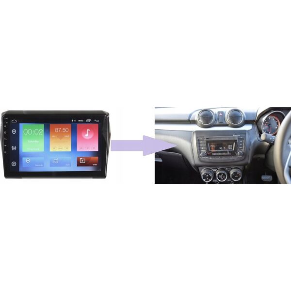 Radio samochodowe RADIO NAWIGACJA GPS SUZUKI SWIFT 2017-21 ANDROID